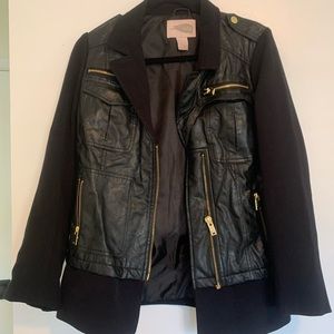 Forever 21 Love 21 Faux Black Vegan Leather Jacket - Size XS